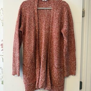 BB Dakota by Steve Madden Orange Cardigan Sweater